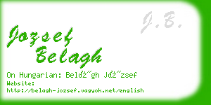 jozsef belagh business card